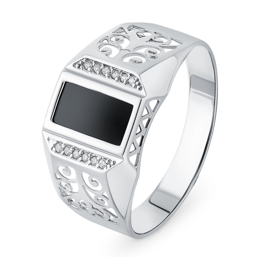 

Кольцо мужское из серебра с фианитом р.  585Gold 901000937, 901000937