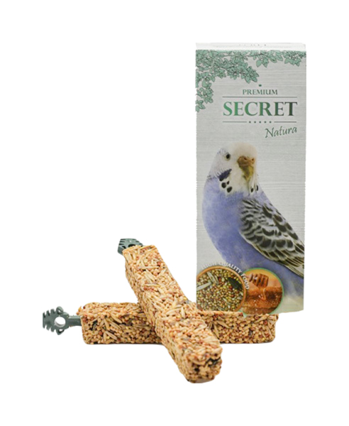 Палочки для попугаев Secret For Pets Natura Медово-яичный коктейль 90 г 12 шт 2595₽