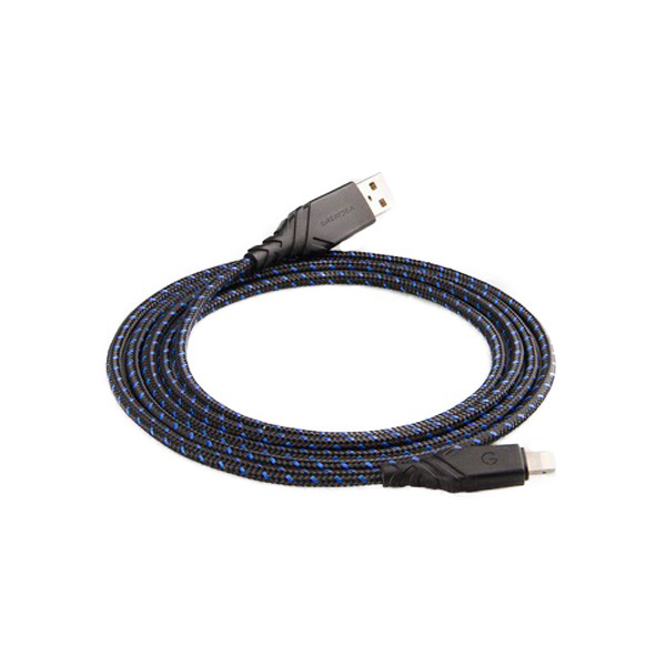 фото Кабель energea nylo glitz usb to apple lightning 1.5m black/blue