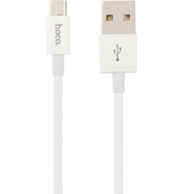 Кабель Hoco Skilled X23 USB to microUSB 1m White
