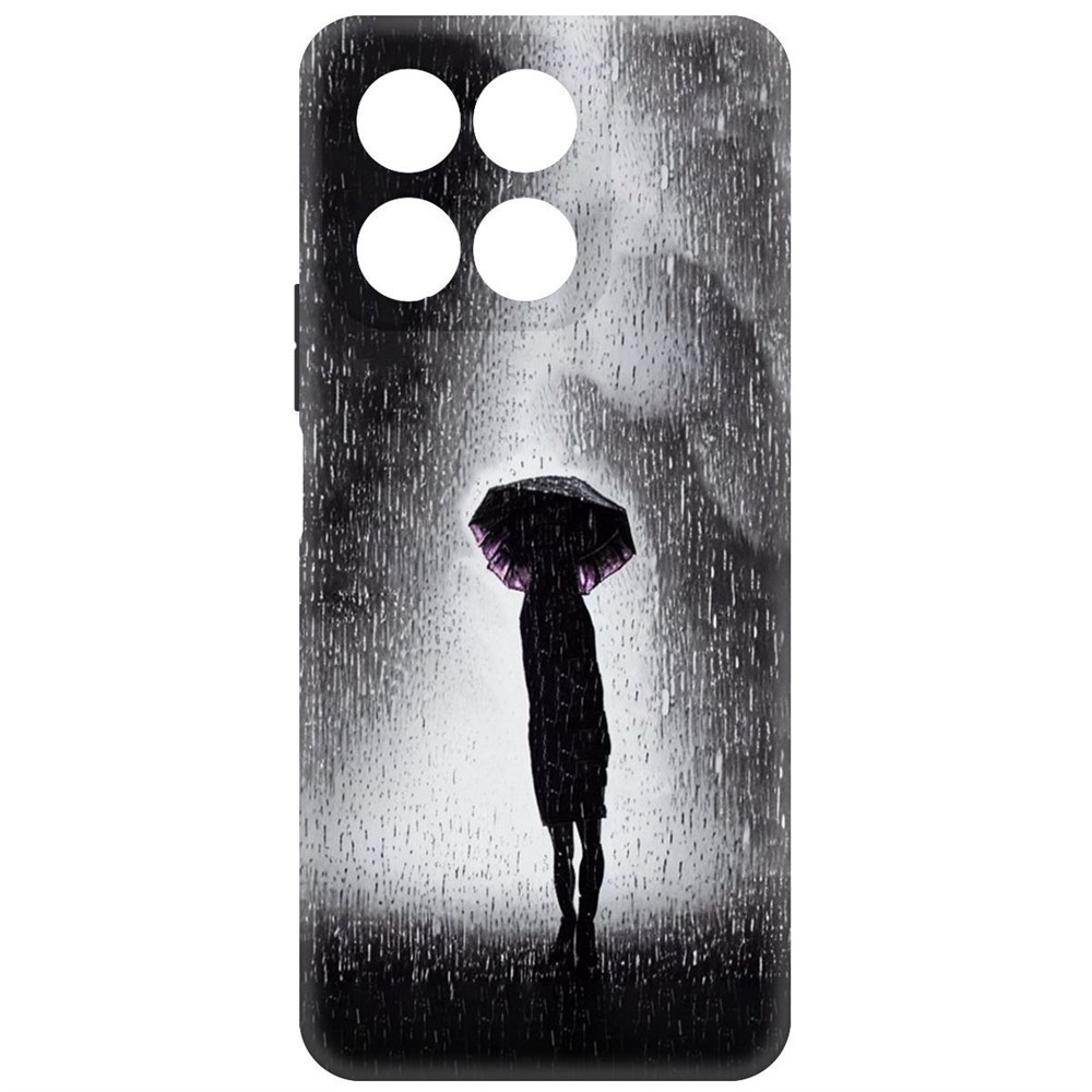 

Чехол-накладка Софт Ночная крипота для Honor X8a, Черный