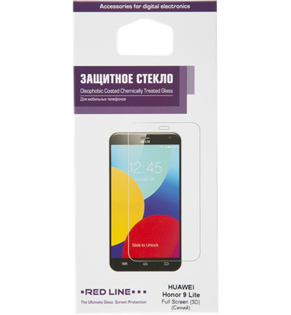

Защитное стекло Red Line Full Screen 3D для Honor 9 Lite Blue, Full Screen 3D для Honor 9 Lite Blue