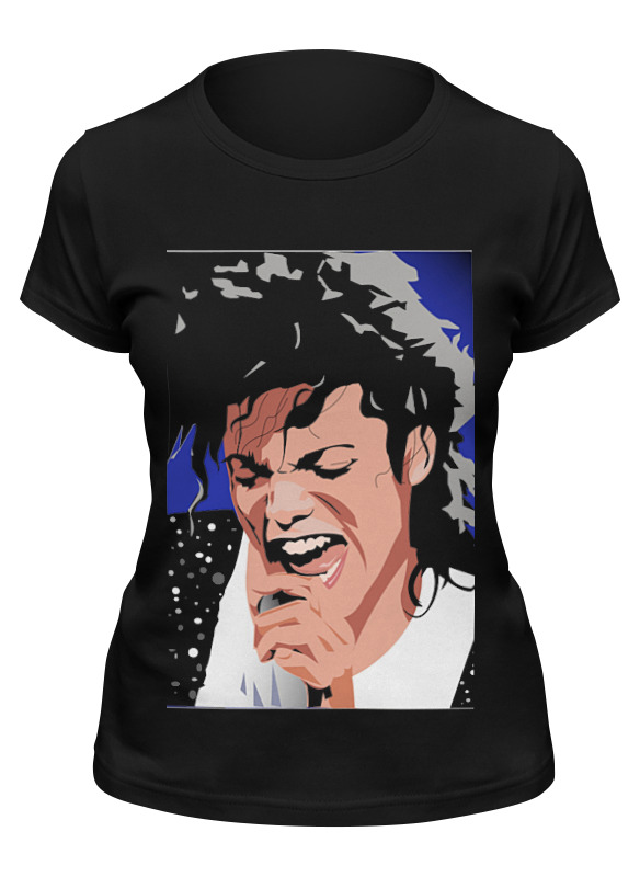 

Футболка женская Printio Michael jackson черная 2XL, Черный, Michael jackson