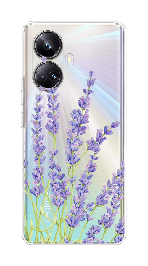 

Чехол на Realme 10 Pro+ "Лавандовые стебли", Фиолетовый;зеленый, 2512350-1