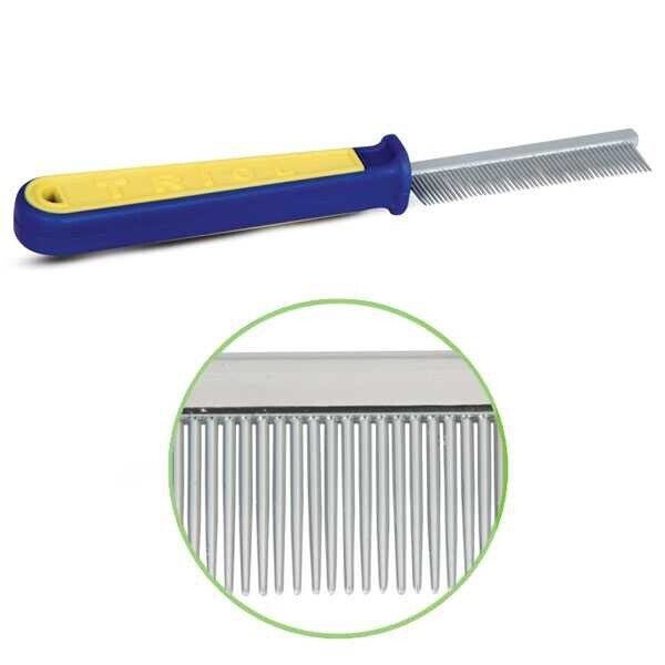 фото Расческа с пластиковой ручкой частая nobrand