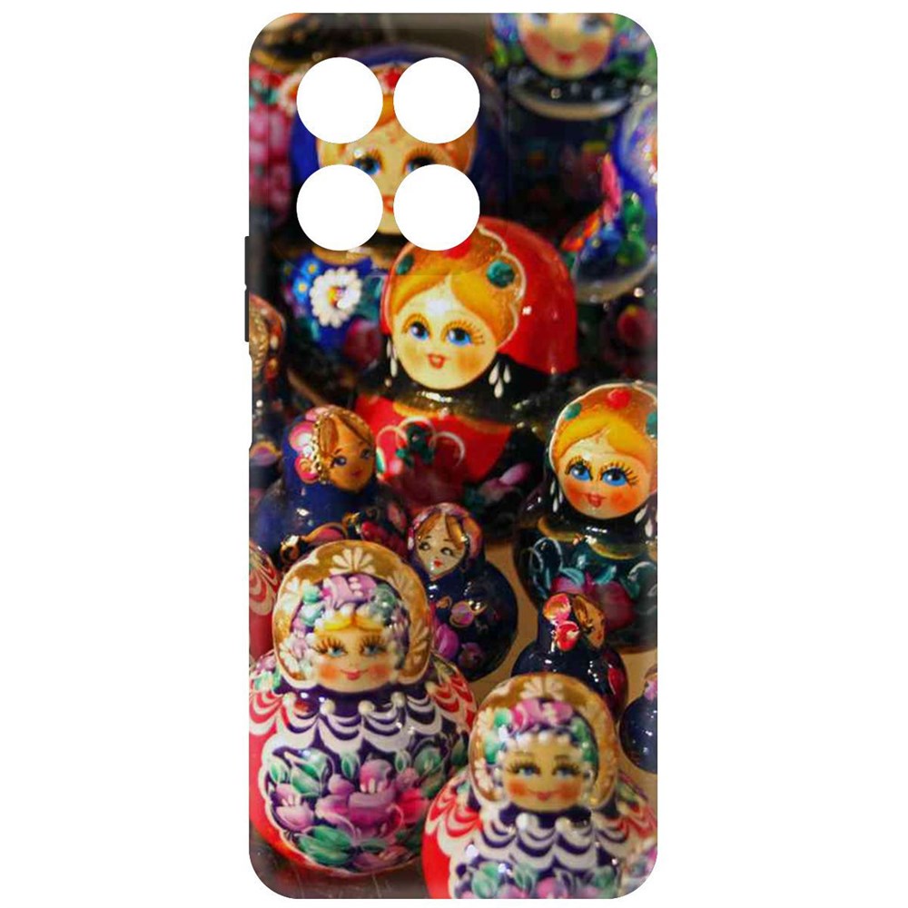 

Чехол-накладка Софт Матрешка для Honor X8a, Черный