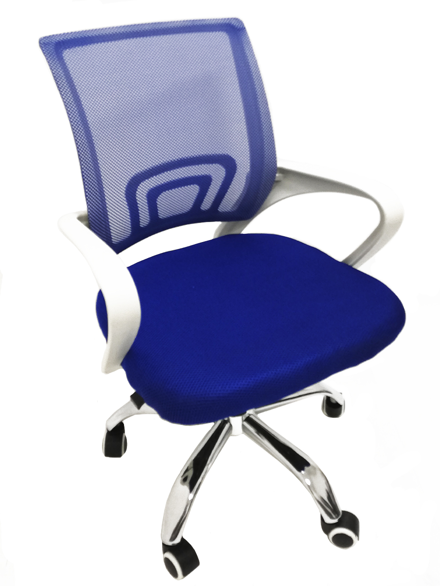 фото Компьютерное офисное кресло с подлокотниками urm комфорт, голубое
