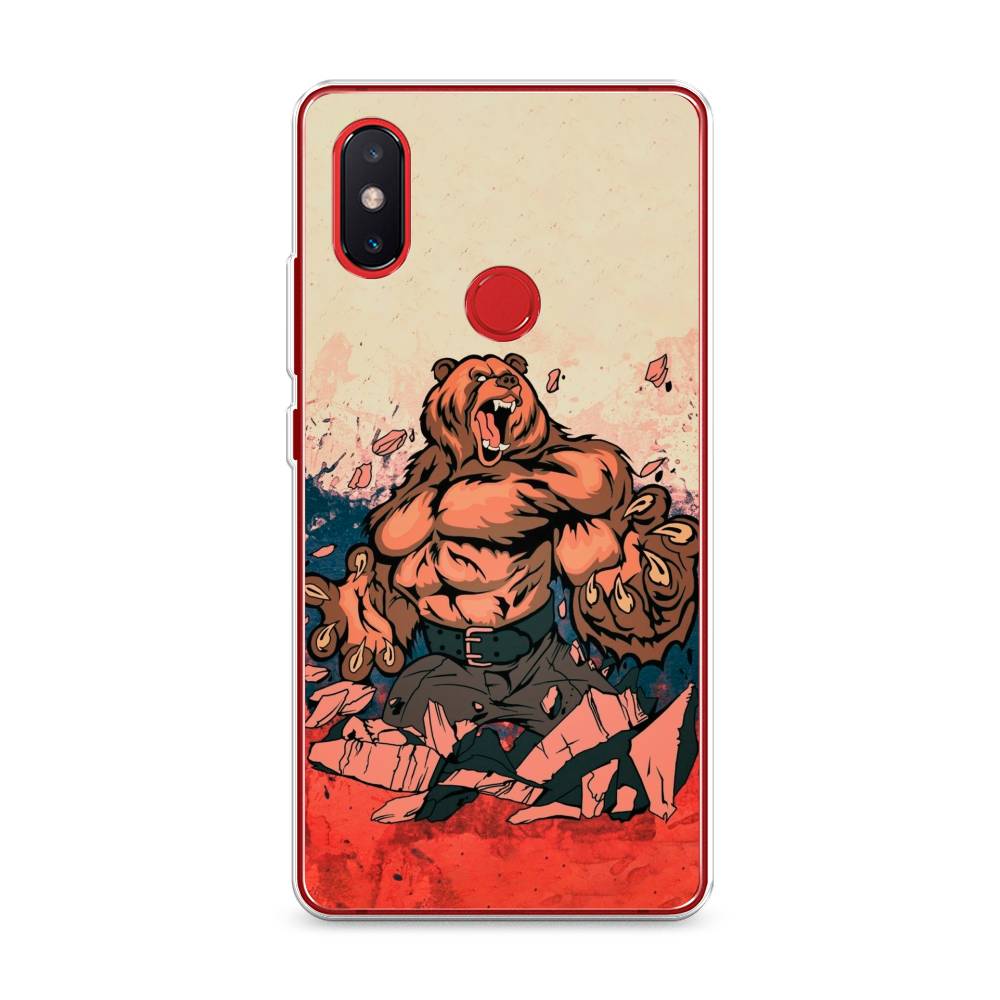 

Чехол Awog на Xiaomi Mi 8 SE "Медведь с флагом РФ", Разноцветный, 33750-2