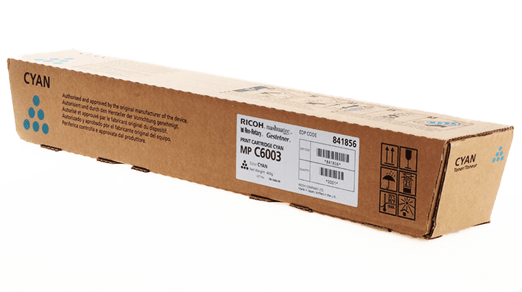 Картридж Ricoh MP C6003 для принтера Aficio, голубой, оригинальный