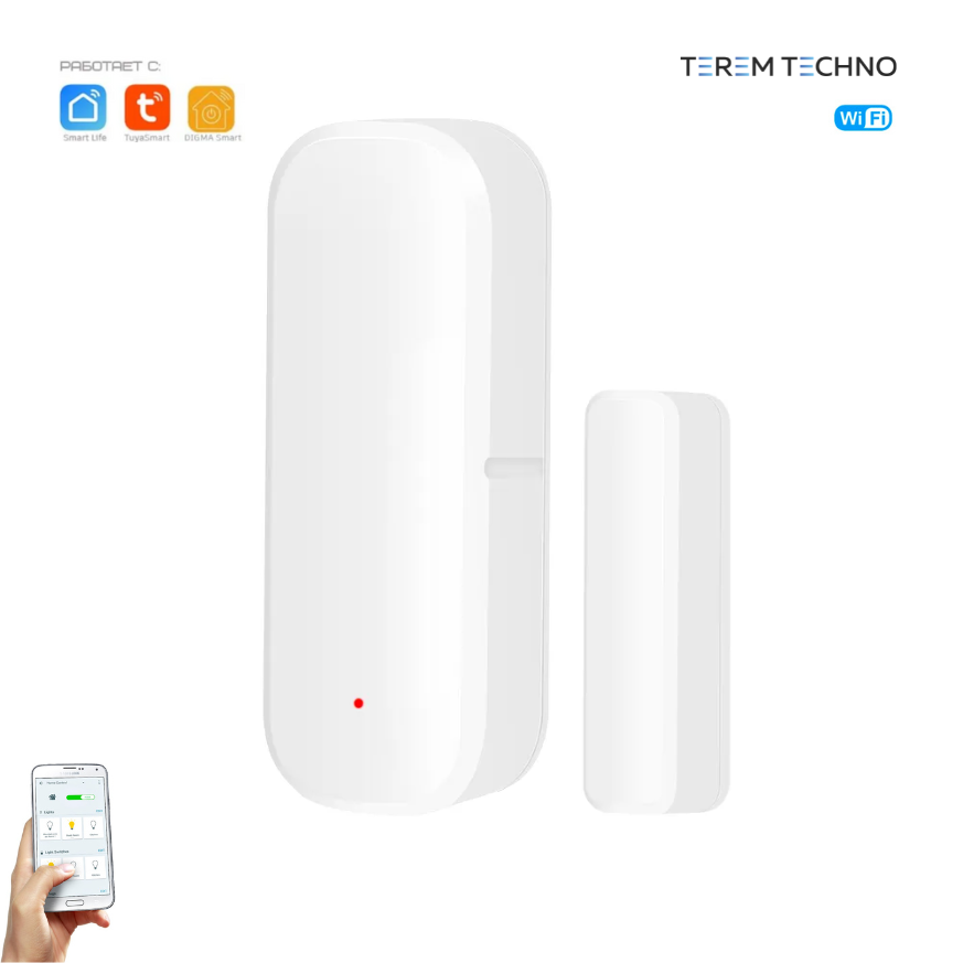 

Беспроводной датчик на открывание двери / окна Wi-Fi Tuya для умного дома, DATDV-кр