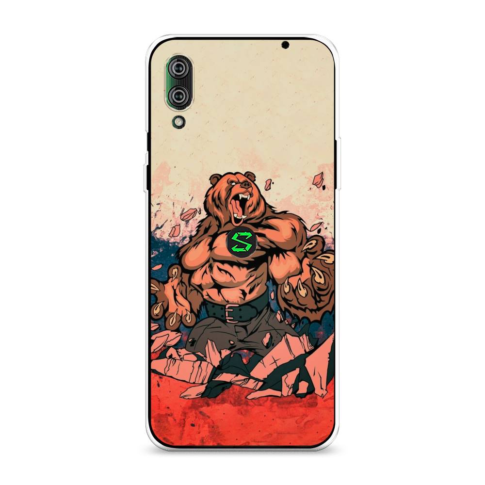 

Чехол Awog на Xiaomi Black Shark 2/2 Pro "Медведь с флагом РФ", Разноцветный, 36450-2