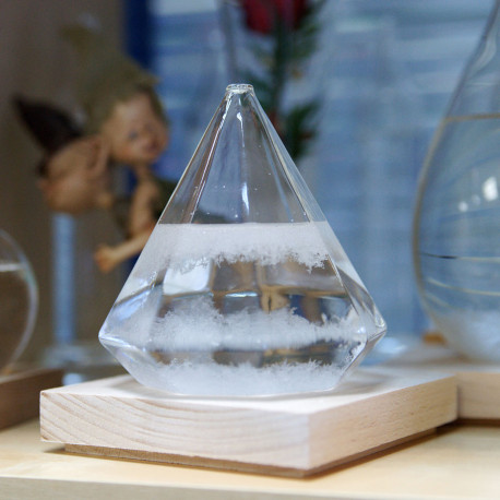 фото Штормгласс motionlamps кристалл xl с rgb подсветкой и пультом ду (17 см)