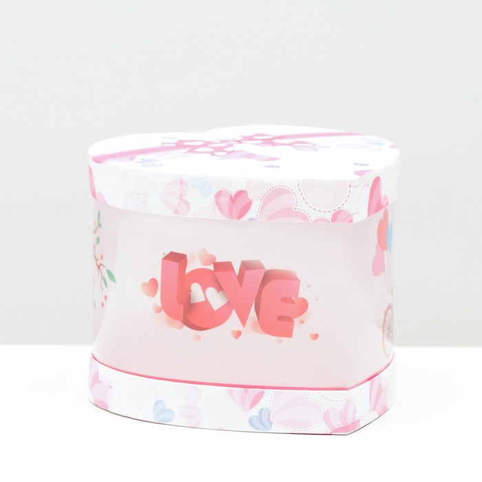 

Коробка подарочная сердце Love со светодиодом, 15х12х15 см, Коллекция "С любовью!"
