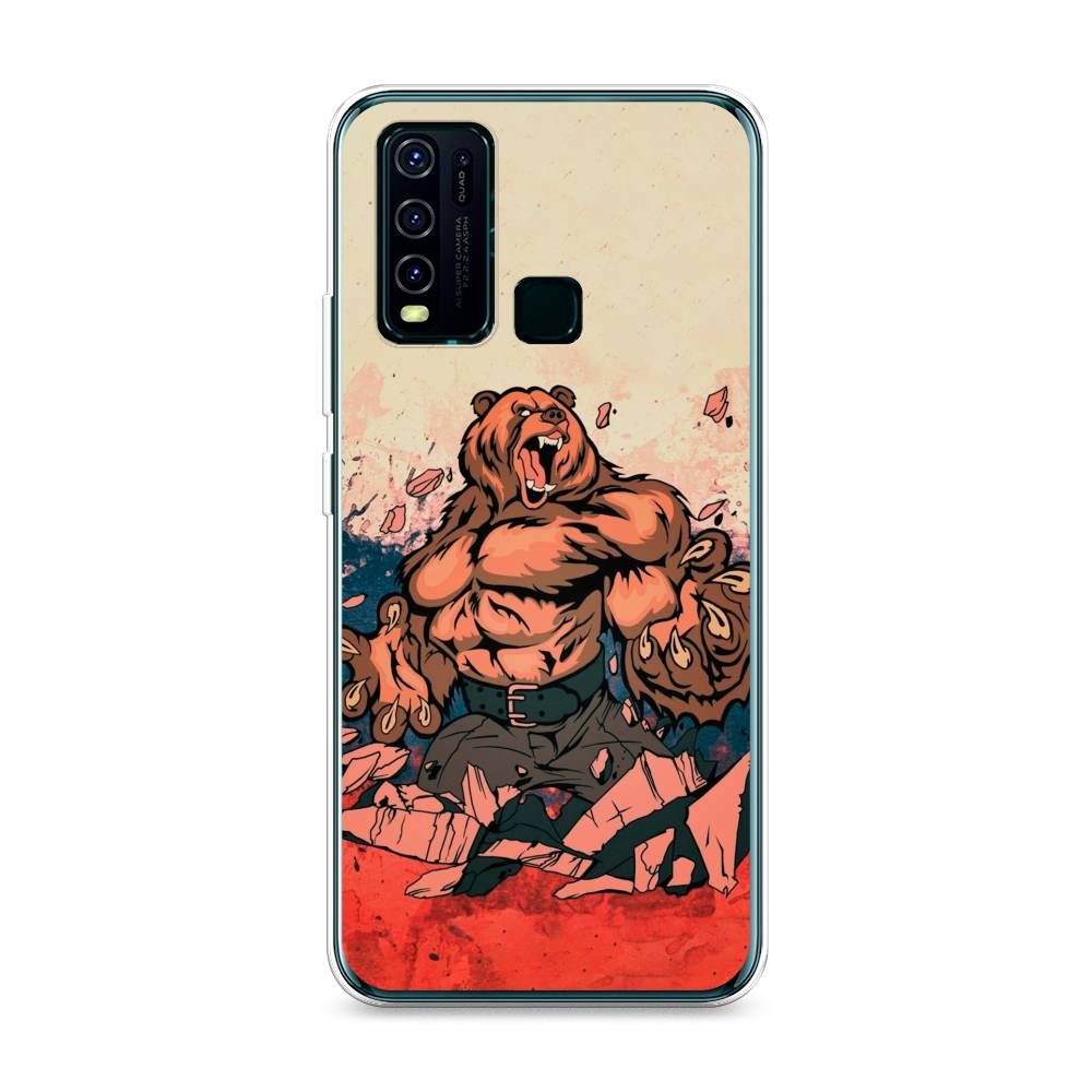 

Чехол Awog на Vivo Y30/Y50 "Медведь с флагом РФ", Разноцветный, 263150-2