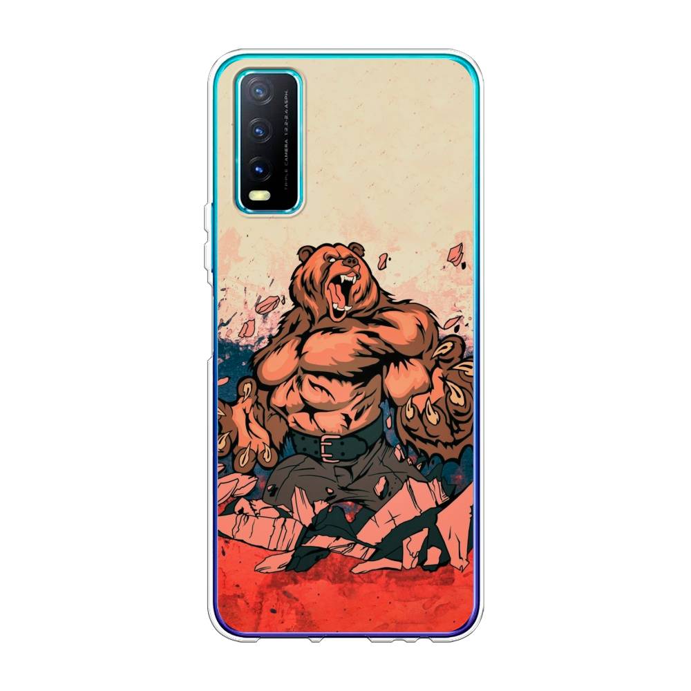 

Чехол Awog на Vivo Y20 "Медведь с флагом РФ", Разноцветный, 263650-2