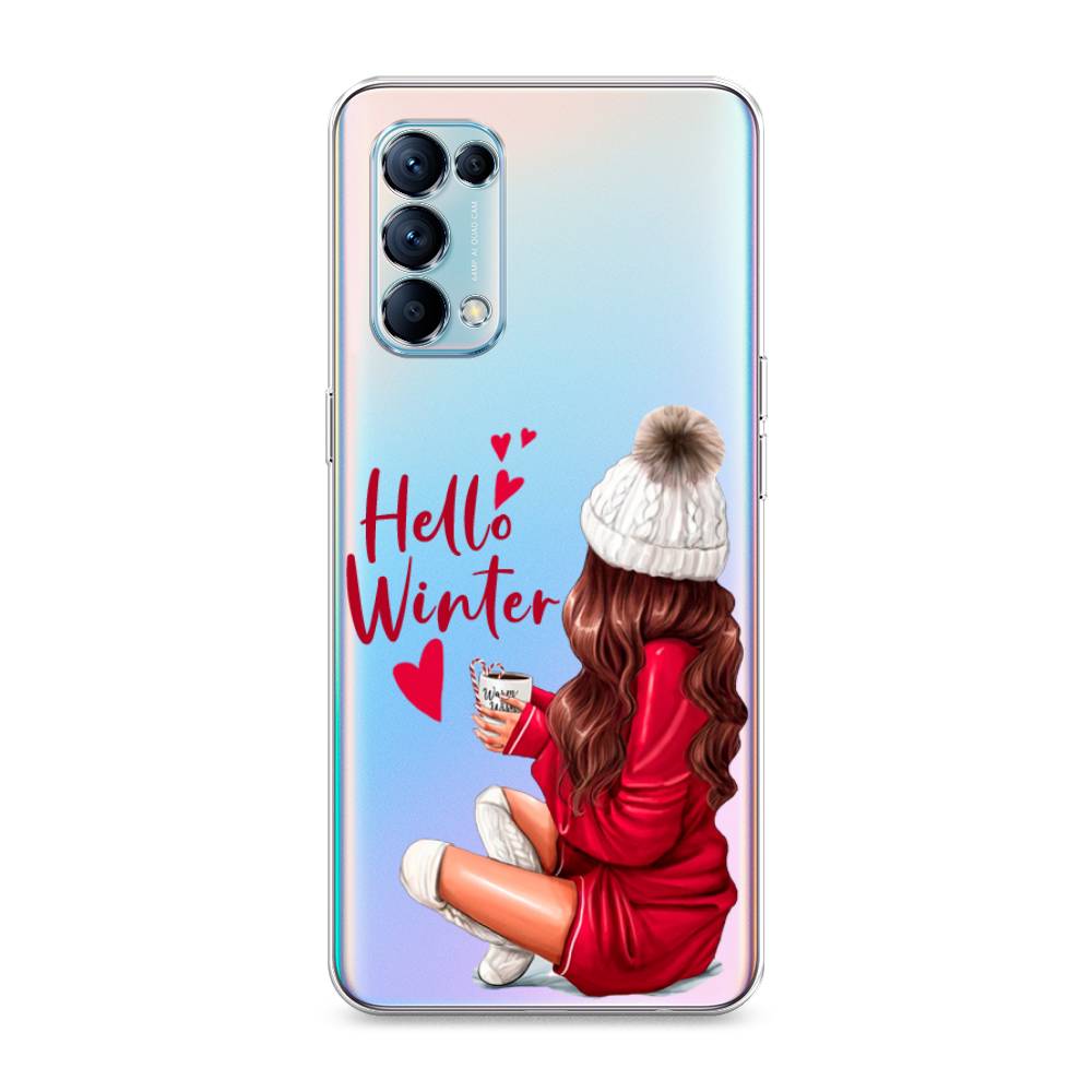 

Чехол для Oppo Reno 5 "Hello winter", Красный;белый;коричневый, 255250-5