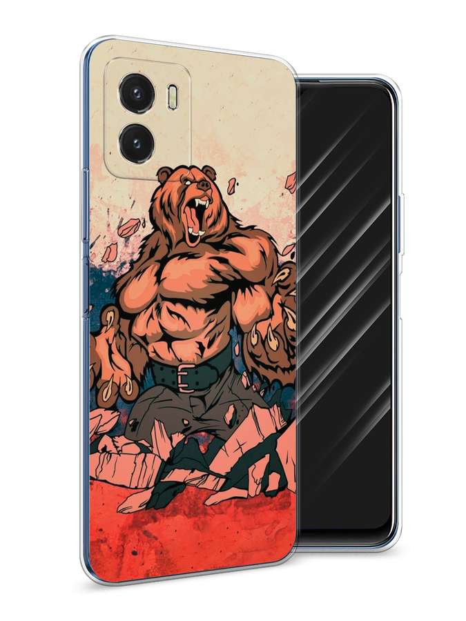 

Чехол Awog на Vivo Y10 "Медведь с флагом РФ", Разноцветный, 266450-2