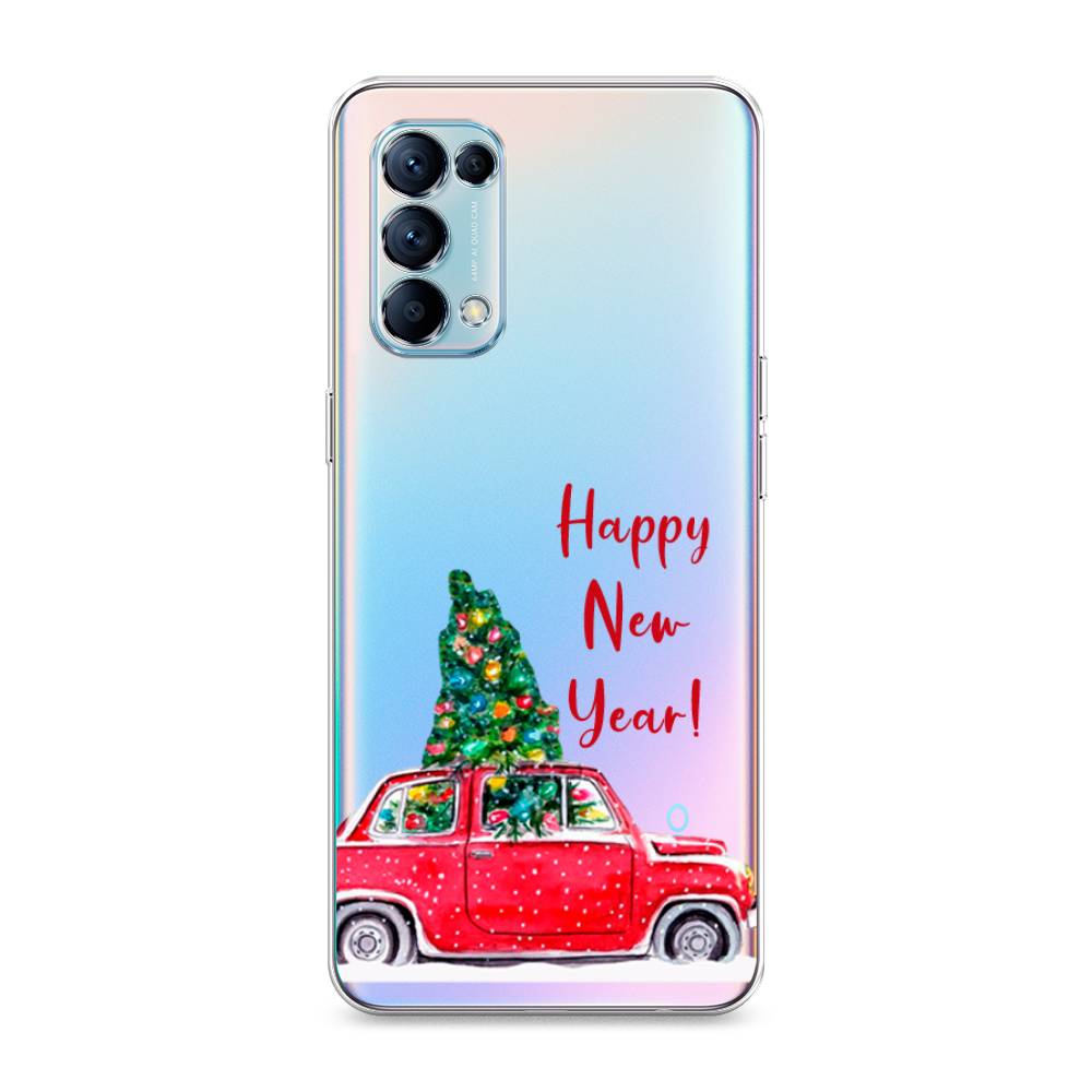 

Чехол для Oppo Reno 5 "Happy New Year", Красный;зеленый, 255250-5