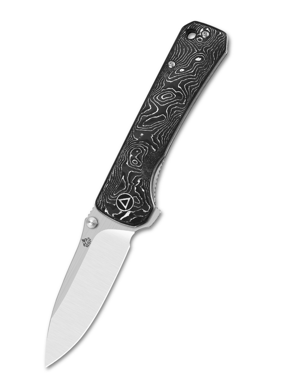 Туристический нож QSP Hawk, черно/белый