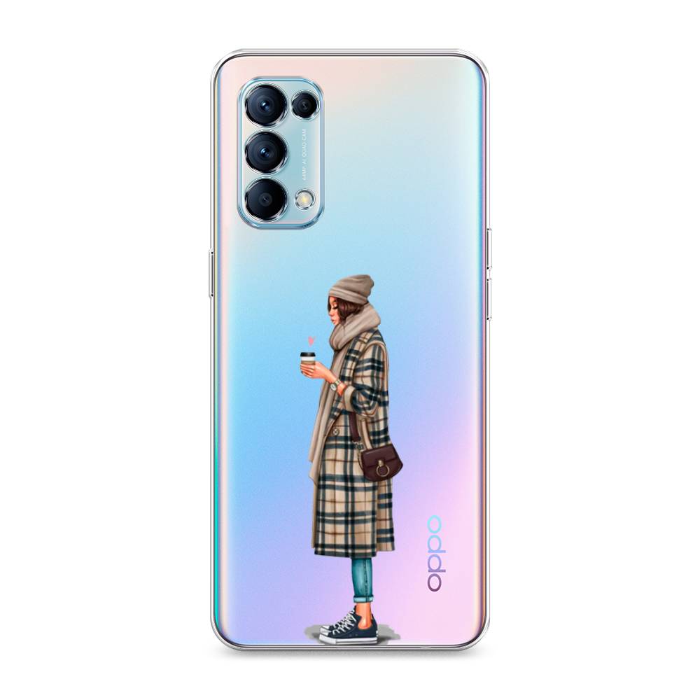 

Чехол для Oppo Reno 5 "Утренний кофе", Коричневый;бежевый, 255250-6