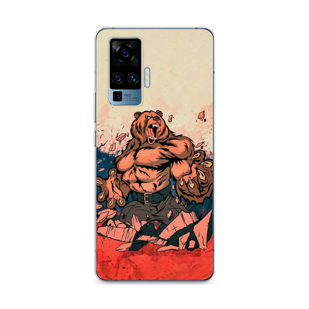 

Чехол Awog на Vivo X50 Pro "Медведь с флагом РФ", Разноцветный, 262350-2