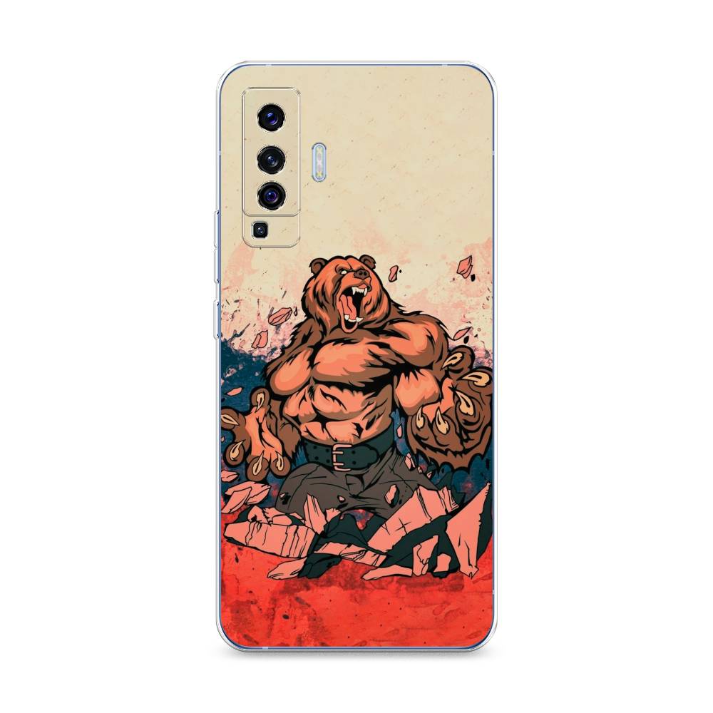 

Чехол Awog на Vivo X50 "Медведь с флагом РФ", Разноцветный, 262250-2