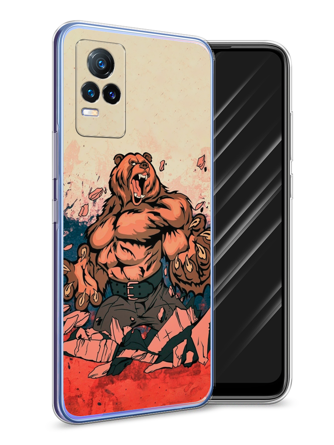

Чехол Awog на Vivo V21e 4G "Медведь с флагом РФ", Разноцветный, 264550-2