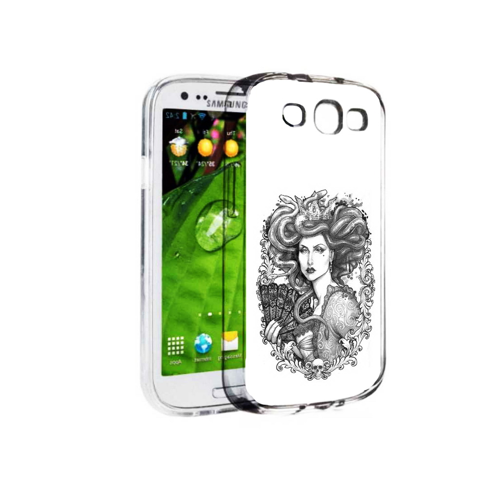 

Чехол MyPads Tocco для Samsung Galaxy S3 медуза черно белый (PT123108.507.472), Прозрачный, Tocco