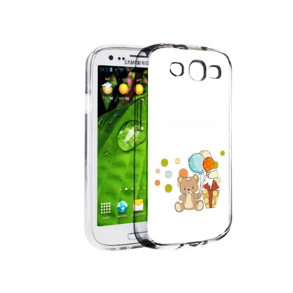 

Чехол MyPads Tocco для Samsung Galaxy S3 медвеженок с подарком (PT123108.507.470), Прозрачный, Tocco