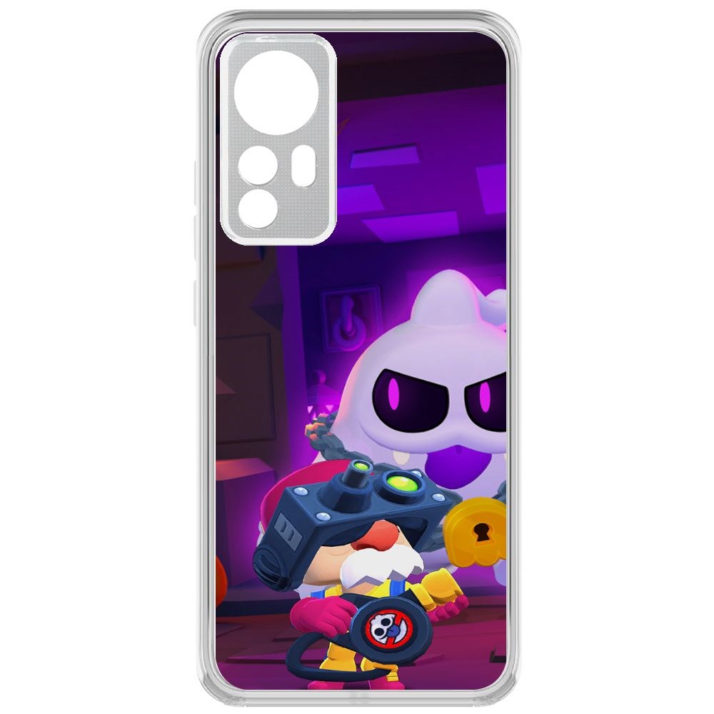 

Чехол-накладка Brawl Stars-Охотник за Скуиками Гэйл для Xiaomi 12X, Прозрачный
