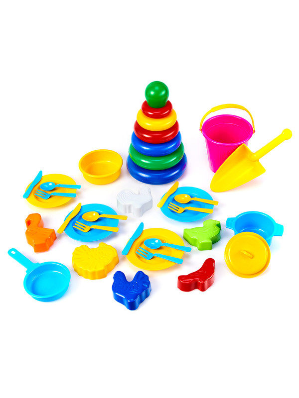 Набор игрушечной посуды ВЕРЕС-ПРО развивающие игрушки для песочницы,N00998-VP/1/2/4/5