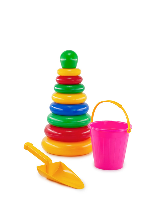 Детский набор игрушек ВЕРЕС-ПРО Пирамидка для малышей Формочки для песка,N00982-VP/4/6
