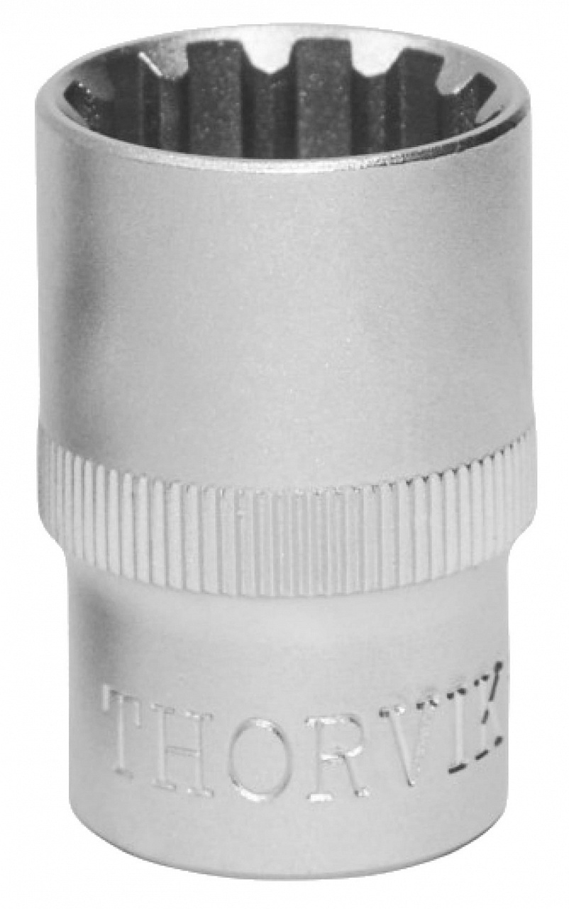 

Головка торцевая MultiProf 1/2"DR, 18мм, 11/16", E22 MP01218 Thorvik, 52949