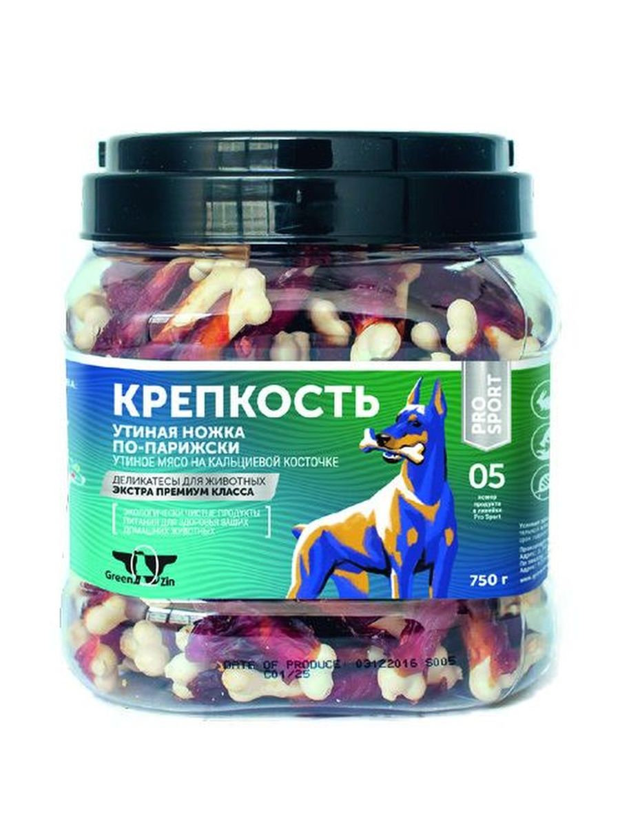 

Лакомство для собак Green Qzin Крепкость Утиная ножка по-парижски, 750 г