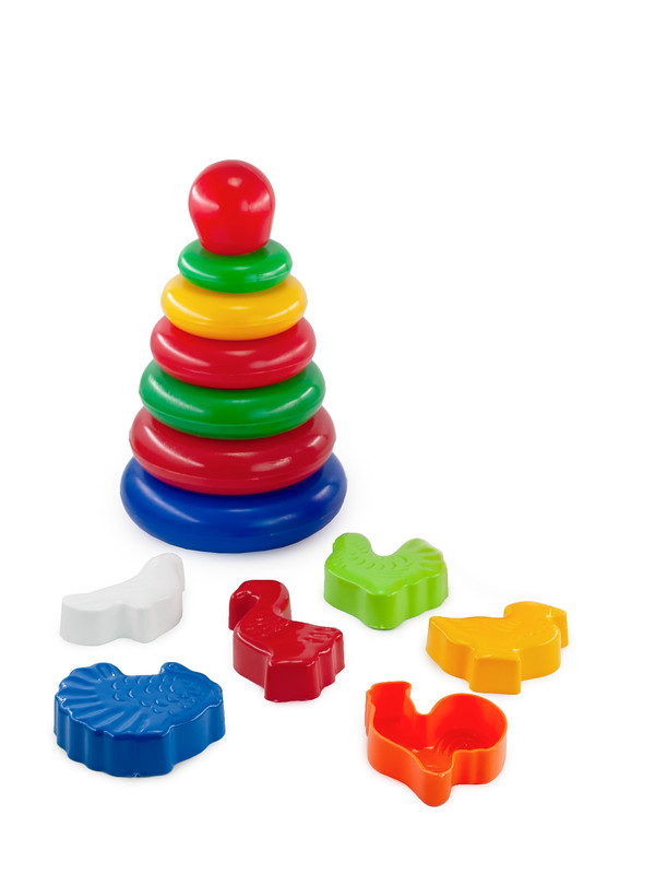 Детский набор игрушек ВЕРЕС-ПРО Пирамидка для малышей Формочки для песка,N00972-VP/1/5 набор декоративных птичек 2 шт азалия розовый