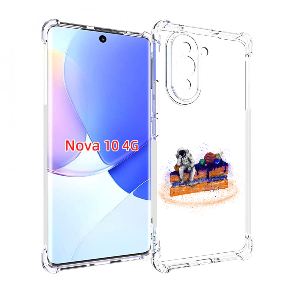 Чехол MyPads торт с планетами для Huawei Nova 10