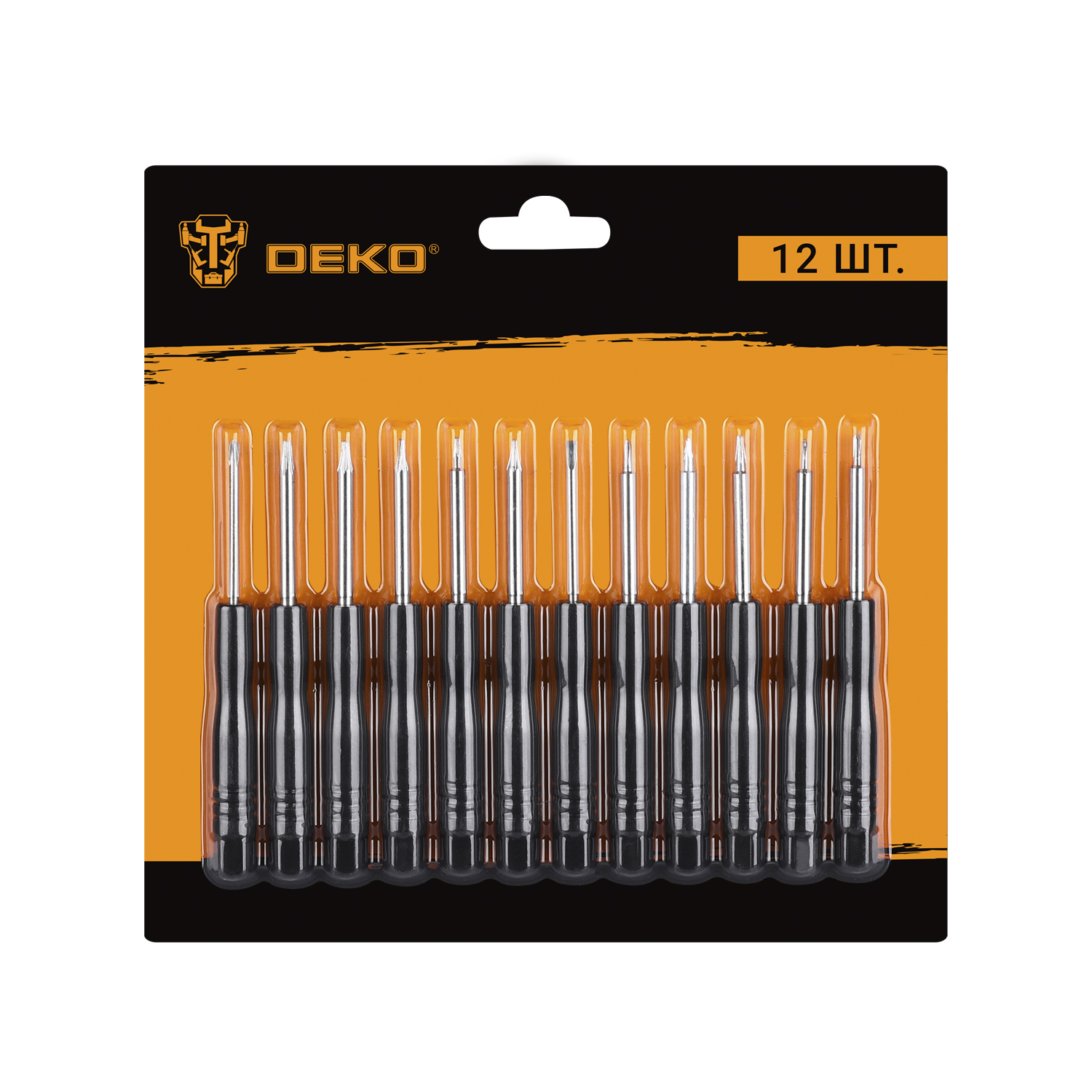 Набор прецизионных отверток для точных работ DEKO SS12 (12 предметов) набор для очков шнурок футляр салфетка