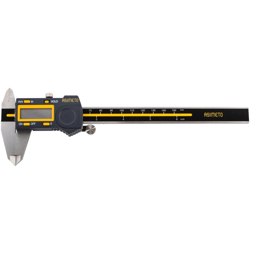 

Штангенциркуль ASIMETO 307-06-5 цифровой 0,01 мм 0–150 мм