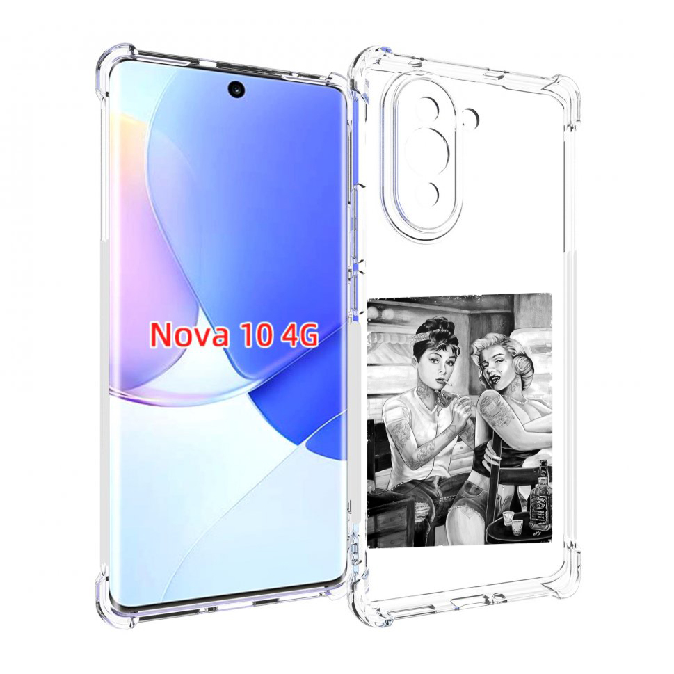 

Чехол MyPads тату мастер для Huawei Nova 10, Прозрачный, Tocco