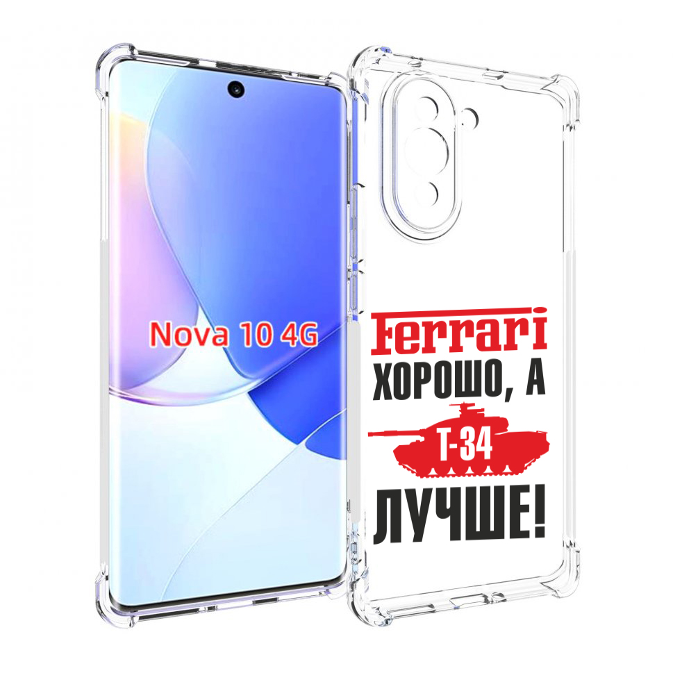 

Чехол MyPads т 34 лучше для Huawei Nova 10, Прозрачный, Tocco