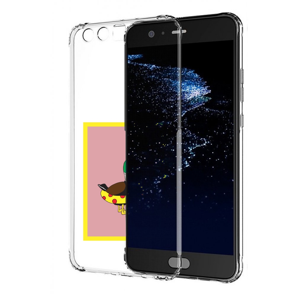 

Чехол бампер MyPads утка в круге надувном для Huawei P10 Plus пр, Прозрачный, Tocco