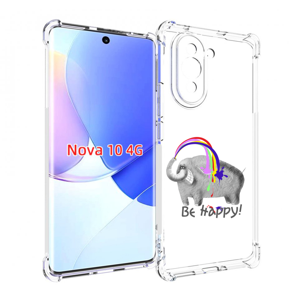 

Чехол MyPads счастливый слон для Huawei Nova 10, Прозрачный, Tocco