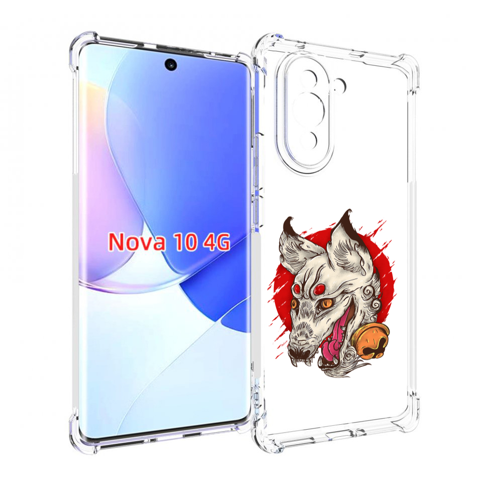 

Чехол MyPads страшная собака для Huawei Nova 10, Прозрачный, Tocco
