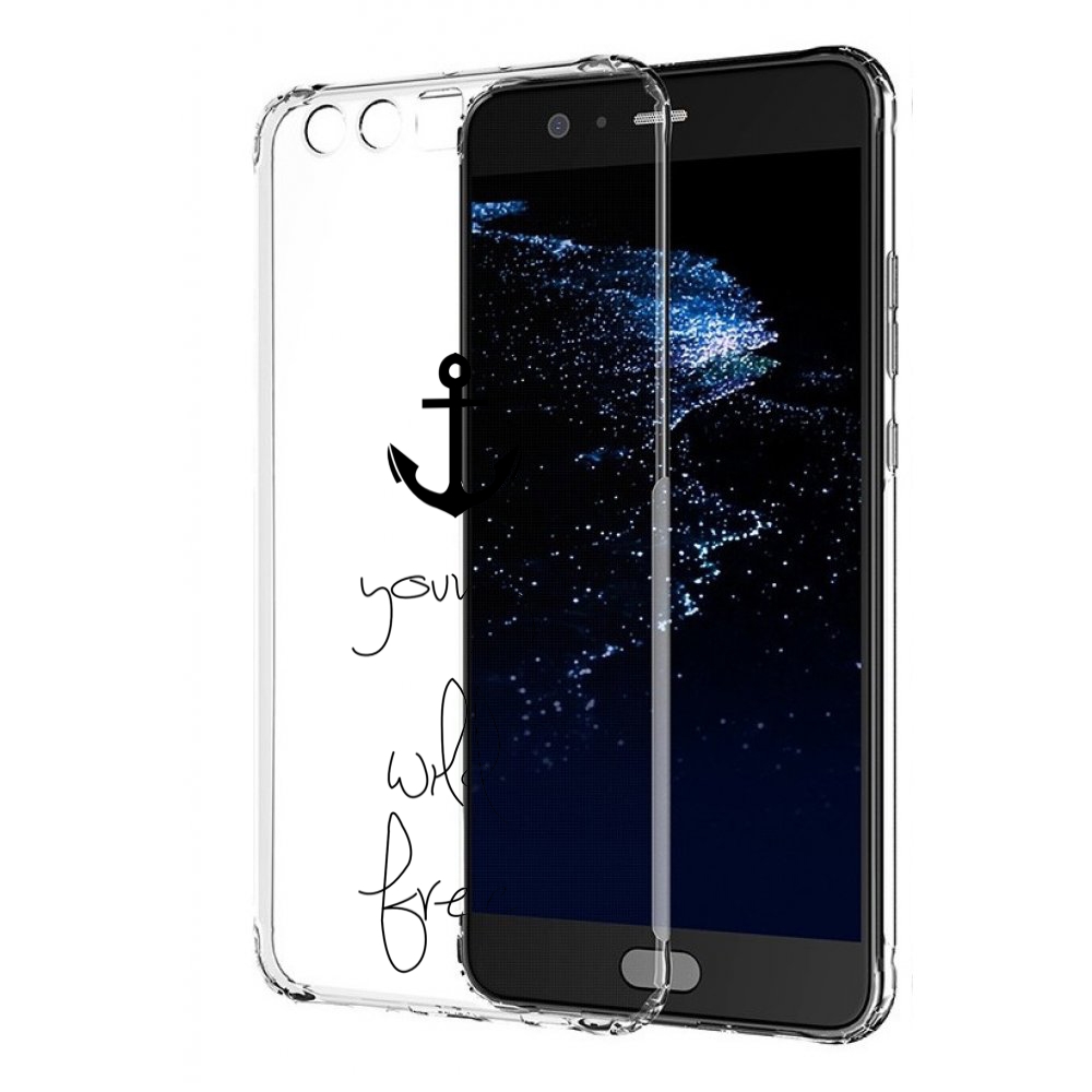 

Чехол бампер MyPads ты-будешь-свободным для Huawei P10 Plus прот, Прозрачный, Tocco