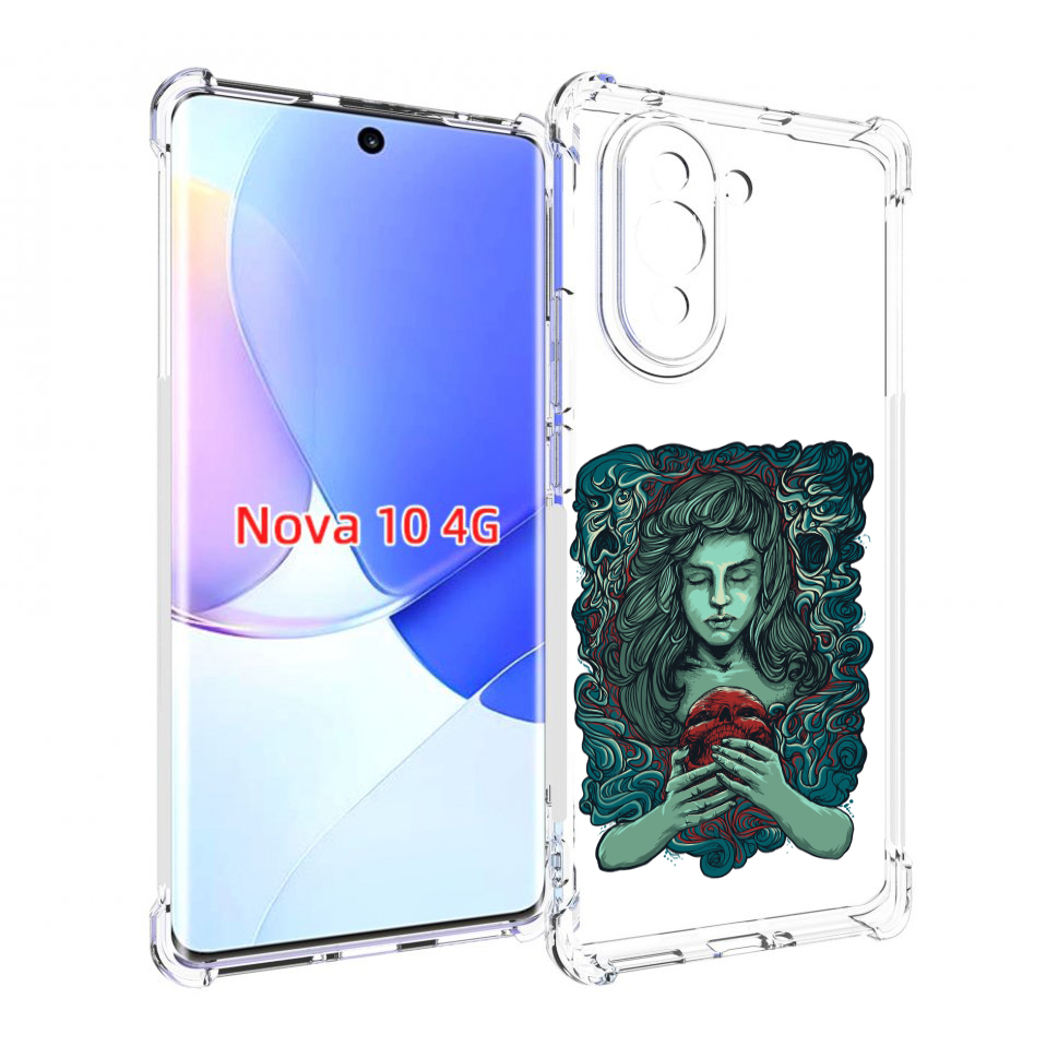 

Чехол MyPads спящая девушка для Huawei Nova 10, Прозрачный, Tocco