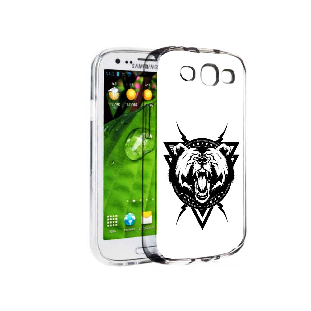 

Чехол MyPads Tocco для Samsung Galaxy S3 медведь в треугольнике (PT123108.507.464), Прозрачный, Tocco