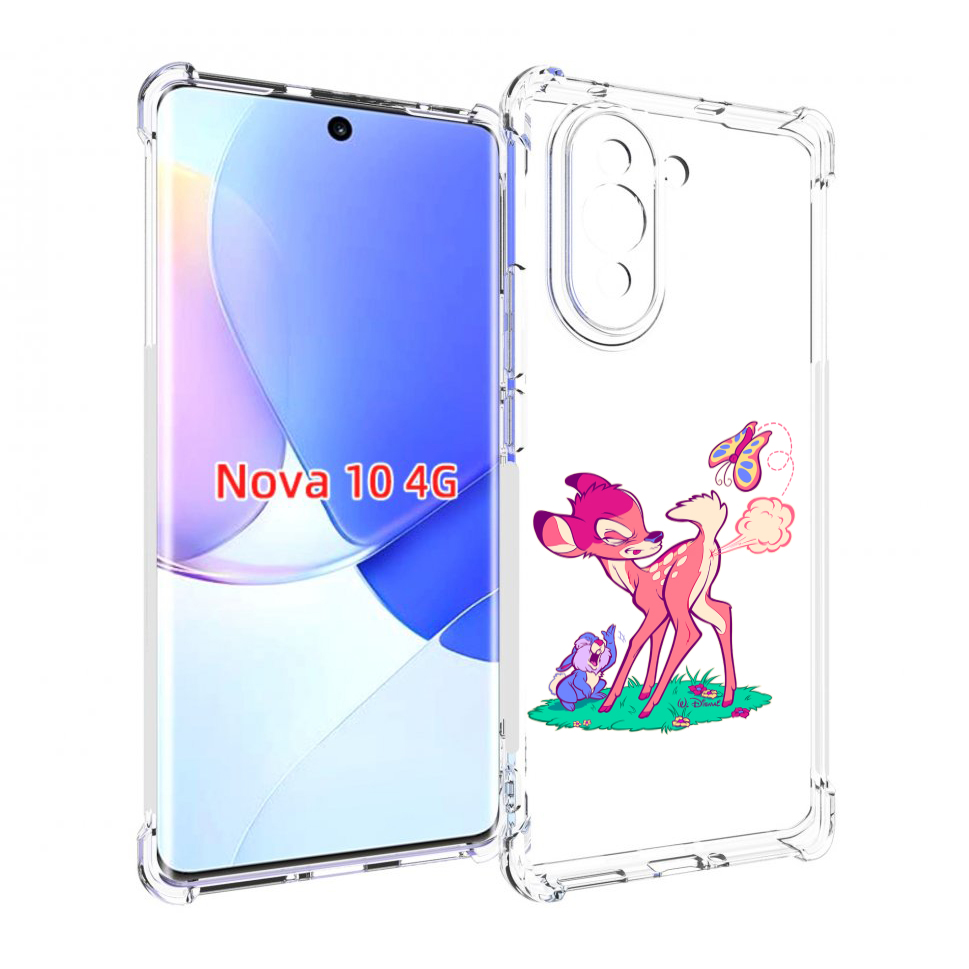

Чехол MyPads смешной олененок для Huawei Nova 10, Прозрачный, Tocco