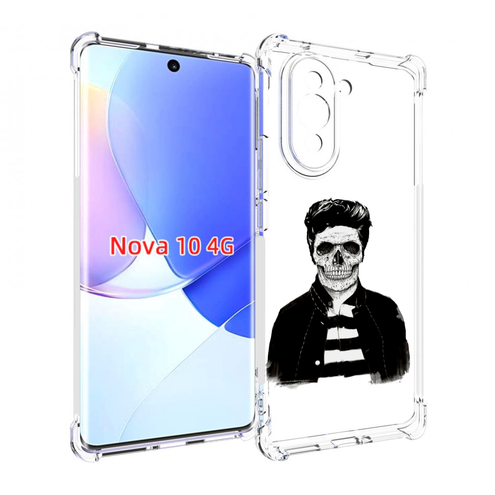 

Чехол MyPads скелет для Huawei Nova 10, Прозрачный, Tocco