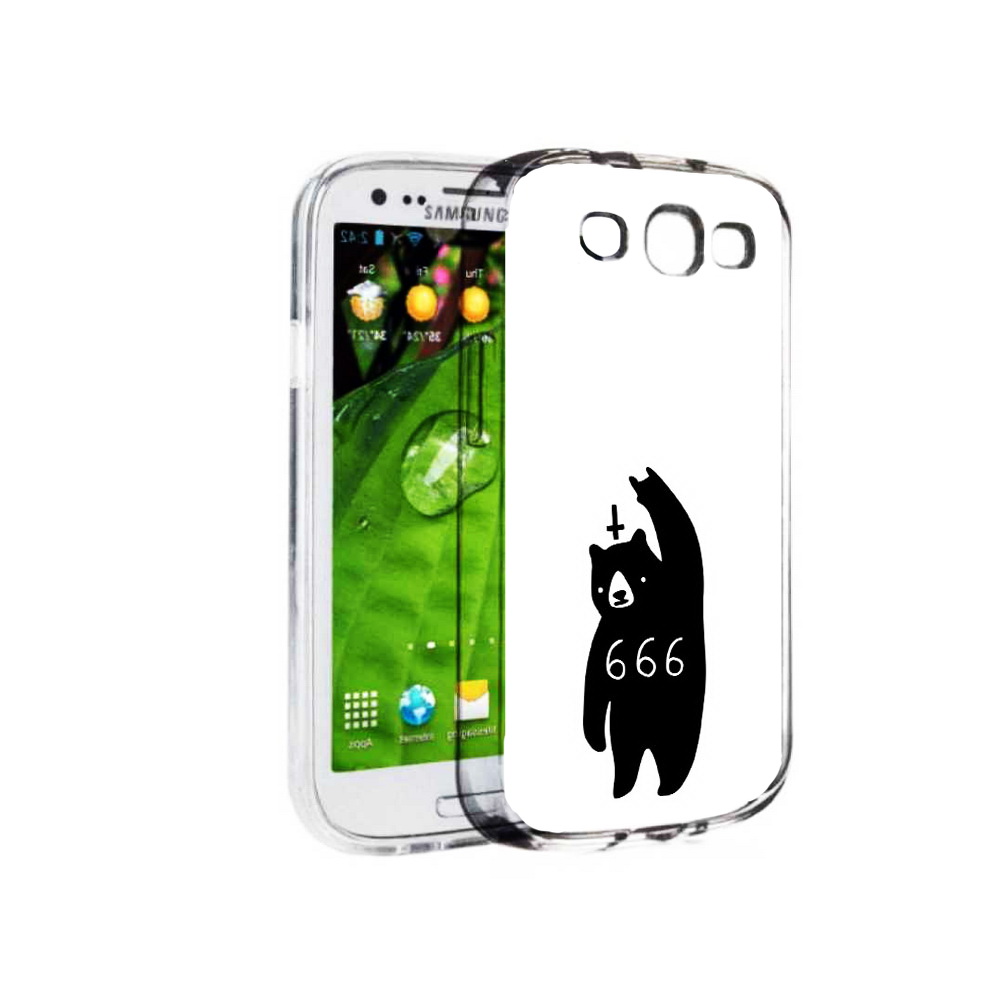 

Чехол MyPads Tocco для Samsung Galaxy S3 медведь 666 (PT123108.507.462), Прозрачный, Tocco