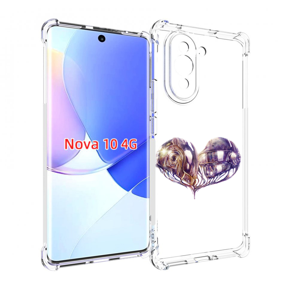 

Чехол MyPads сердце абстракция для Huawei Nova 10, Прозрачный, Tocco
